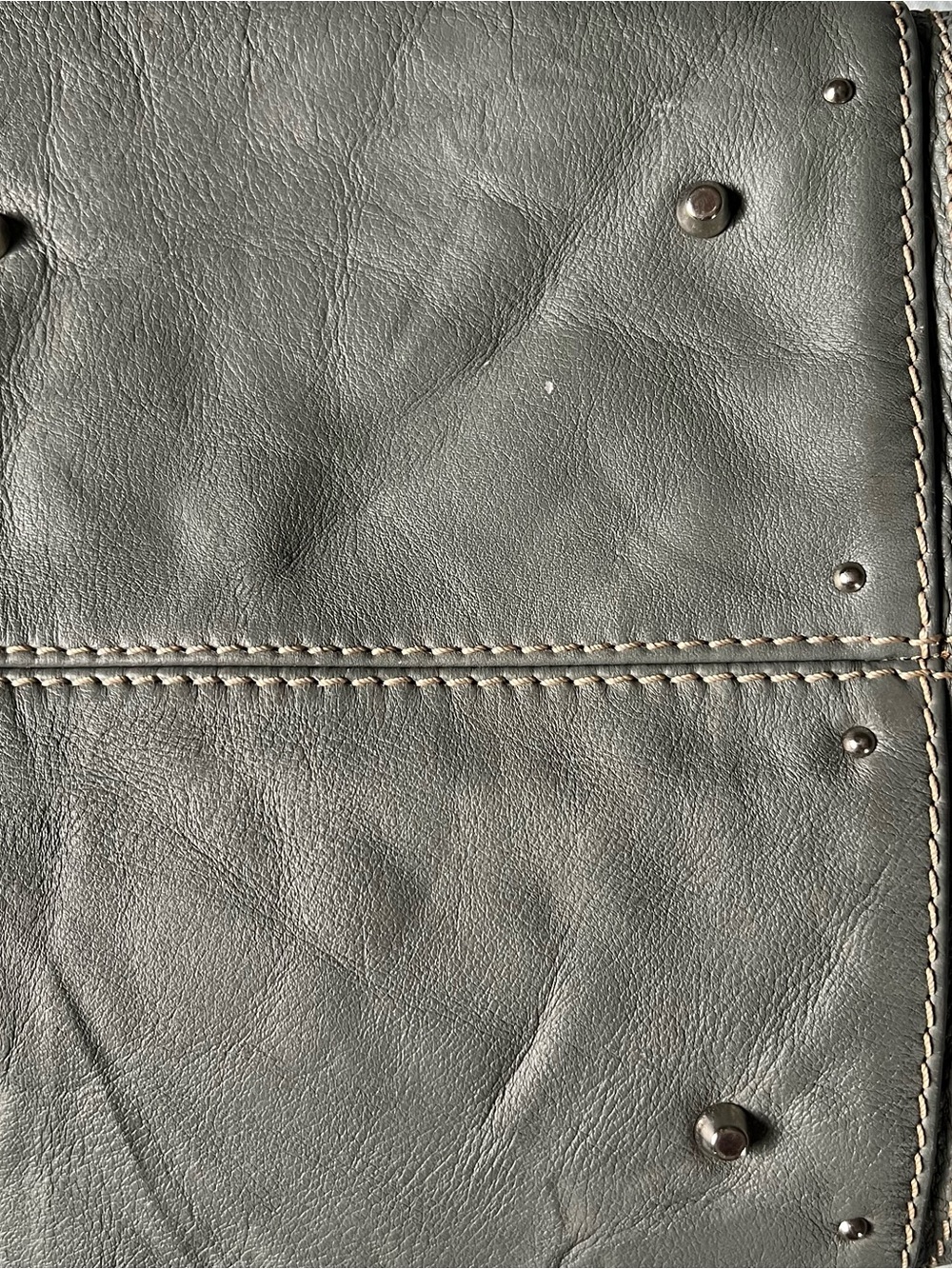 CHLOE Paddington Medium Handbag Sage Grey Leather Designer Bag Y2K No Key - Picture 3 of 13